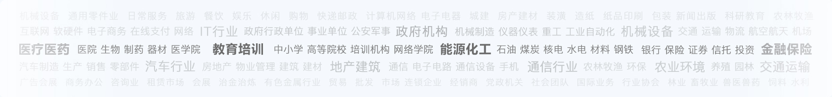 行业覆盖